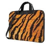kkvhhyuo Tiger Striped Pattern Print Laptop Bag 13 inch, Laptop Case Sleeve Business Messenger Bag with Adjustable Shoulder Strap for Men Women to Work Travel School