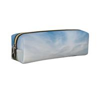 kkvhhyuo Tractor Farm Print Leather Pencil Case, Pen Pouch Pen Bag with Gold Zipper Cosmetic Makeup Bag for Students Artists Teachers Office