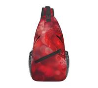 kkvhhyuo White Swan Print Sling Bag, Chest Bag Men | Crossbody Backpack Sling Bag Lightweight for Men Women, Adjustable Shoulder Bag for Sports and Outdoor