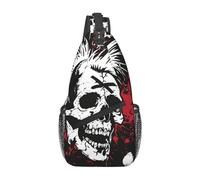 kkvhhyuo White Swan Print Sling Bag, Chest Bag Men | Crossbody Backpack Sling Bag Lightweight for Men Women, Adjustable Shoulder Bag for Sports and Outdoor