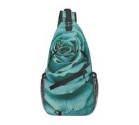 kkvhhyuo White Swan Print Sling Bag, Chest Bag Men | Crossbody Backpack Sling Bag Lightweight for Men Women, Adjustable Shoulder Bag for Sports and Outdoor