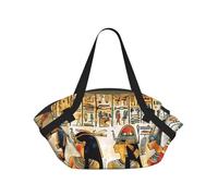 kkvhhyuo women in ancient egypt Print Camping Bag Foldable Shopping Beach Shoulder Bags with Convertible Pad Design for Beach, Picnics, Hiking & Festival Use.
