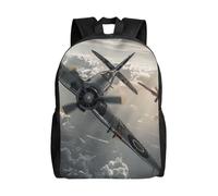 kkvhhyuo World War 2 Aircraft Airplane Print School Backpack Lightweight Bookbag Laptop Backpack Compartment for Men Women, School Work Travel Bag.