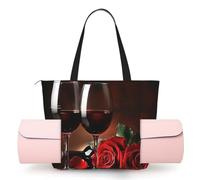 kkvhhyuo Yoga Mat Bag for Women with Mat Holder Shoulder Gym Sack | Retro sunflower Large Capacity Yoga Tote Bag, zipper pocket for Pilates gym travel