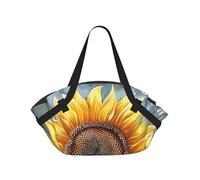 kkvhhyuo You Are My Sunshine Sunflower Print Camping Bag Foldable Shopping Beach Shoulder Bags with Convertible Pad Design for Beach, Picnics, Hiking & Festival Use.