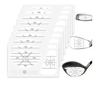 KkvoGmle 150 Pcs Golf Impact Tape, Golf Training Black Impact Marks Self-Teaching Sweet Spot Analysis Stickers Improve Swing Accuracy & Distance
