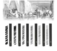 KkvoGmle Square Compressed Charcoal Sticks Set 6 Pcs Graphite Sketch Charcoal Pencils Set for DIY Drawing Crafts, Sketching, Shading, Beginners and Artists