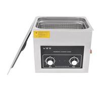 KKVUIIFF 10L Ultrasonic Cleaner, 240W 40KHz Ultrasonic Cavitation Machine with Cleaning Basket, Knob Type, 1-30 Minute, 20-80°C/68-176 °F, for Jewellery, Glasses, Dentures (10L)