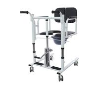 KKVUIIFF - Hydraulic Lift Chair, Portable Hydraulic Patient Lift Wheelchair, with Bed Pan, max Capacity 200kg/440 lbs, Adjustable Height 84-107cm