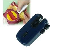 KKwercv Mini Bag Sealer, 2 in 1 Heat Sealer with Cutter, USB Rechargeable Heat Sealer, Portable Resealer Machine, Magnetic Handheld Vacuum Food Sealer for Snacks/Vegetables/Fresh Storage