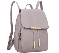 KKXIU Trendy Leather Backpack Purse for Women and Ladies Shoulder Travel Daypacks Bags, A-pink, M, Backpack