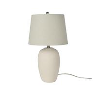 KKXXYQFC 23-inch Retro Ceramic Basin Table Lamp with Fabric Lampshade Bedroom, Dining Office Suitable for Living Room, Dormitory, Office,(Light Blue)