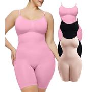KKXXYQFC 3 Pcs Women Body Body Suit Tummy Control Romper Shapewear Open Crotch Sleeveless Tank Top Butt Lifter