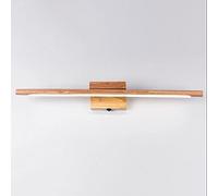 KKXXYQFC Baska Wood Vanity Light LED Bathroom Wall Sconce with, Linear Makeup Mirror Front Lamp, Wooden Bath Vanity Lighting Fixture Nordic Mirror Cabinet Lights for Washroom