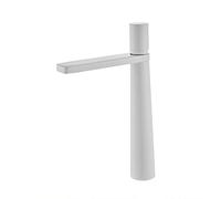KKXXYQFC Bathroom Sink Faucet Brass Single Hole,Bathroom Handle Brass,Tall Faucets for 1 Hole,for Balcony,White A(White B)