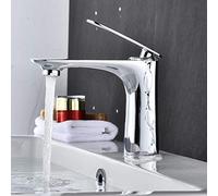 KKXXYQFC Bathroom Sink Faucet, Luxury Wash BasinTap Basin Brass Chrome/Gold/Black/White/Red/Orange Mixer Tap Hot Cold Crane(Orange)