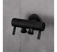 KKXXYQFC Bidet Faucets Wall Brass Black Cold Water Toilet Corner Valve Handheld Hygienic Shower Head Anal Cleaning Ass Bidet Muslim,Faucet A