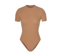 KKXXYQFC Body-Hugging Bodysuit For Women Long/Short Sleeve High Stretch Leotard Top Thong Crew Neck Solid Color Slimming Catsuits