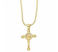KKXXYQFC Cross Simple Collar Chain Classic Necklace Women Valentine's Day Personalized Leisure Holiday Jewelry