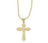 KKXXYQFC Cross Simple Collar Chain Classic Necklace Women Valentine's Day Personalized Leisure Holiday Jewelry