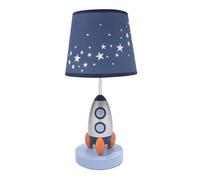 KKXXYQFC Fantasy Space Rocket Table Lamp Blue/Silver, Style, Wired USB Power, Energy Efficient