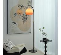 KKXXYQFC Floor Lamp Floor Light 1 Light Task with Vitreous Shade, Rocker, and Adaptable Height Standing Light for Residential Use -