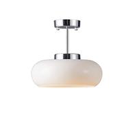 KKXXYQFC French Retro Style Pendant Light,E27 Base Single-head Chandelier,Creative High Light Transmission Glass Hanging Lamp Lampshade,Corridor Bedroom Living Room Decorative Lighting Fixtures