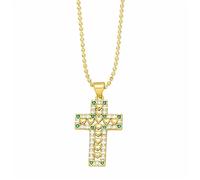 KKXXYQFC Heart Cross Women Vintage Necklace Personalized Light Luxury Ins Style Simple Hip Hop present First Choice