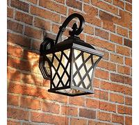 KKXXYQFC Ip23 Rustic Outdoor Wall Light, E27 Socket Wall Lamp Creative Personality Waterproof Wall Sconces Die-Cast Aluminum Glass Wall Spotlights for Balcony Aisle Patio Driveway Porch Yard Barn