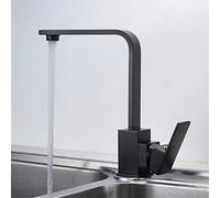 KKXXYQFC Kitchen Faucet Cold and Hot Water Mixer Paint Black Rotary Kitchen Sink Faucet Single Handle,Twenty-Three