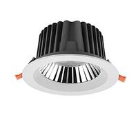 KKXXYQFC Led Recessed Ceiling Lights Neutral Integrated Spotlights Downlights Ultra Slim Round Die-Cast Aluminum White Grille Lamp for Living Room Bedroom Kitchen,Warm Light,15W