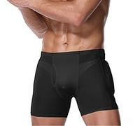 KKXXYQFC Mens 4pcs Pads Boxers Body Shaper Waist Trainer High Waist Slimming Pants Shapewear Shorts Underwear Briefs,A-4XL