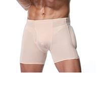 KKXXYQFC Mens 4pcs Pads Boxers Body Shaper Waist Trainer High Waist Slimming Pants Shapewear Shorts Underwear Briefs,A-4XL