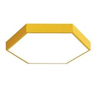 KKXXYQFC Nordic Hexagon Led Ceiling Light,Acrylic Flush Mount Close to Ceiling 1800-2000Lm,40Cm Yellow Geometric Ceiling Lamp 24W,Child Decor Light Fixtures,Cold White,30Cm