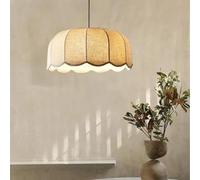 KKXXYQFC Nordic Japanese Fabric Pendant LightModern 55CM Hanging Chandelier for Bedroom Loft RestaurantStylish Ceiling Lamp Decoration Contemporary Lighting Solution
