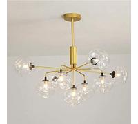 KKXXYQFC Nordic Murders Sputnik Chandeliers with 9 Deflated Glass Lampshade Creativity Pendant Light Globe Ceiling Light Living Room Dining Room Bedroom,9-Light