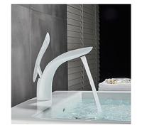 KKXXYQFC Nordic Style Brass Washbasin Basin Faucet Light Luxury Creative Copper Under Counter(Blanc)