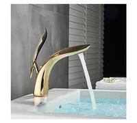 KKXXYQFC Nordic Style Brass Washbasin Basin Faucet Light Luxury Creative Copper Under Counter(Gold)