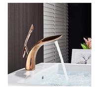 KKXXYQFC Nordic Style Brass Washbasin Basin Faucet Light Luxury Creative Copper Under Counter(Rose Gold)