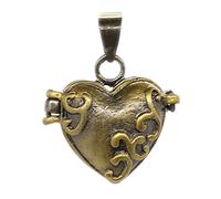 KKXXYQFC Old Brass Can Open Hollow Commemorative Picture Necklace Pendant Antique Personalized Trend Love Jewelry Gawu Box