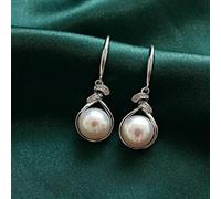 KKXXYQFC Pearl Set for Mother S925 Jewelry Four-Piece Set Female Light Fashion Birthday Gift for Elders Necklace, 925,Earrings Household faucets