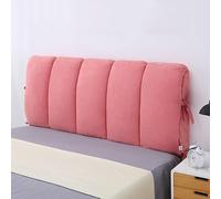 KKXXYQFC Plush Upholstered Headboard Cover for Twin Queen King Size Beds Dustproof Washable Pink 200x60cm