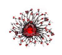 KKXXYQFC Shining Crystal Flower Brooches Elegant Wedding Coat Pin Autumn Sytle Jewelry Party Wedding Jewelry