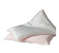 KKXXYQFC Silk Pillow Core Single Person Neck Protection Low Pillows Soft and Non Deformable