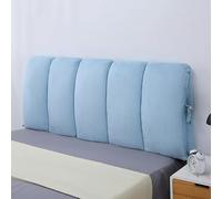 KKXXYQFC Thicken Upholstered Bed Headboard Cover Reading Pillow Slipcover for Twin Queen King Size Blue Dustproof Washable Protector 90x60cm