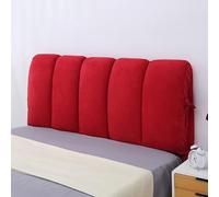 KKXXYQFC Thickened Upholstered Headboard Cover for Twin Queen King Size Beds Red 120x50cm