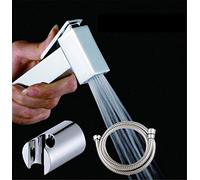 KKXXYQFC Toilet Hand Bidet Faucet Bathroom Bidet Shower Sprayer Brass 1.5M Hose Tank Hooked Holder Spray Portable Cover ToiletC