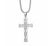 KKXXYQFC Trenbdy Cross Pendant Vintage Necklace For Men Women Anniversary Valentine's Day Light Luxury Leisure Holiday Jewelry
