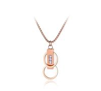 KKXXYQFC Trend Necklace Pendant Chain Men Women Jewellery s Crystal Necklace Lovely Necklace For Women Girls N17043R