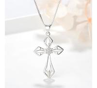 KKXXYQFC Trendy Cross Pendant Collar Chain For Women Punk Hip Hop Necklace Minimalist Christmas Anniversary Birthday present